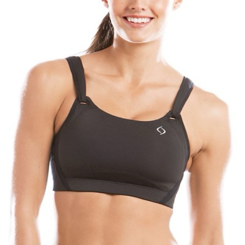 Brooks Black High-Impact Sports Bra with Adjustable Straps